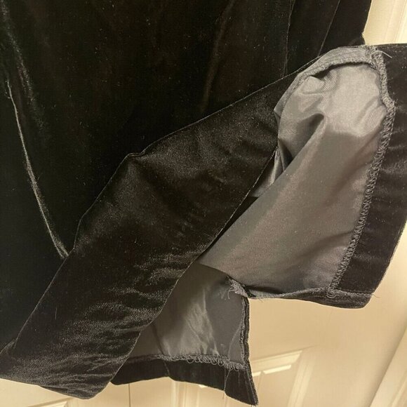 Scott McClintock Sleeveless Velvet Dress Black – 10P - Picture 4 of 12